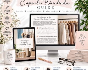 Capsule Wardrobe Guide | Minimalist Closet Planner (Digital Download)