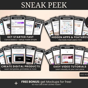 Canva Crash Course for beginners 2025, Canva Beginners Guide, How to use Canva to create digital products to sell, Canva For Business Owners image 5