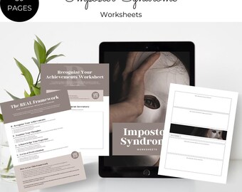 Imposter Syndrome Workbook | Editable Canva Journal (Digital Download)