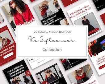 Fashion Influencer Instagram Templates Canva Editable Social Media Post Kit Fashion Blogger Branding Instagram Content Templates