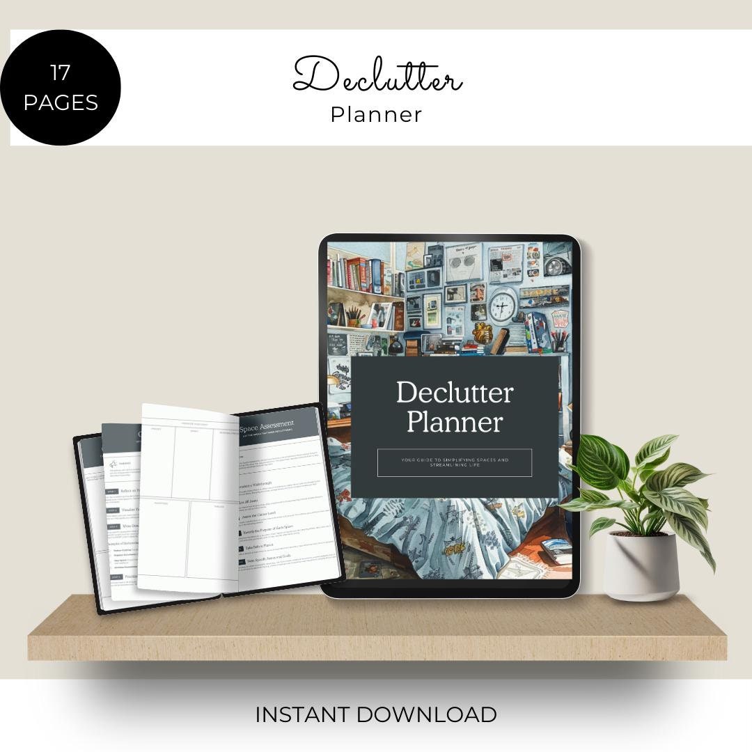 Declutter Planner | Editable Canva Template (digital Download) - Etsy