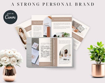 Personal Branding Strategy eBook | Build Your Brand Guide PDF | Canva Editable | Branding for Creatives, Coaches & Entrepreneurs