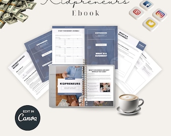 Kidpreneurs eBook|Entrepreneurship for Kids|Business Skills for Children|How to Start a Business for Kids|Fun & Educational|Digital Download