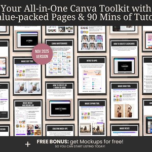 Canva Crash Course for beginners 2025, Canva Beginners Guide, How to use Canva to create digital products to sell, Canva For Business Owners image 4