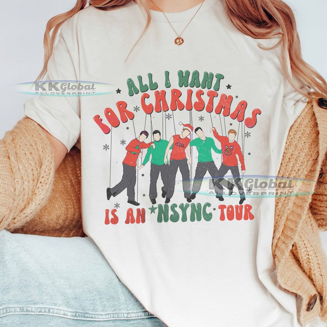 NSYNC Merry Christmas Nsync Christmas Shirt NSYNC Nsync Etsy