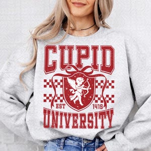Cupid University PNG, Valentines Day Png, Retro Valentines Png, Love Sublimation, Cupid Png, Valentine Heart Png, Valentines Shirt Png