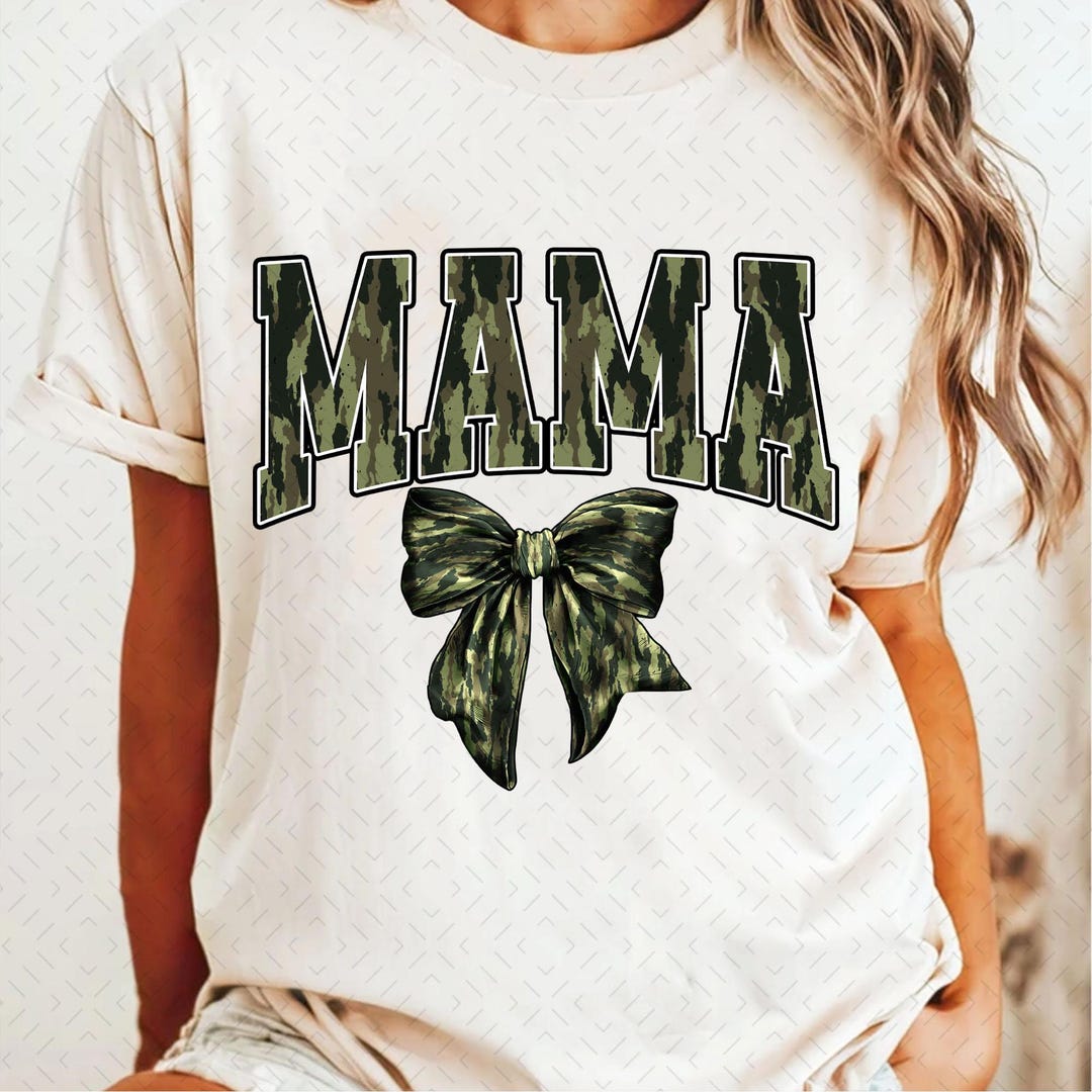 Mama Camo Coquette Bow PNG, Old School Camo Png, Girls Camo Bow Png ...