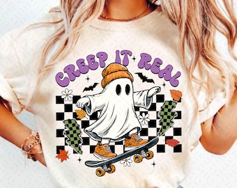 Creep It Real Png, Funny Hanging Ghosts Halloween PNG, Boo Png, Cute Boo Halloween Png, Pumpkin Halloween, Boo Png, Halloween Boo Bow Png