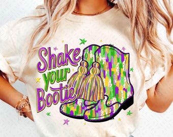 Shake Your Bootie png, Mardi Gras Boots png, brushstroke boots png, Mardi Gras PNG, Fleur De Lis coquette Png, Brushstroke Mardi Gras Png