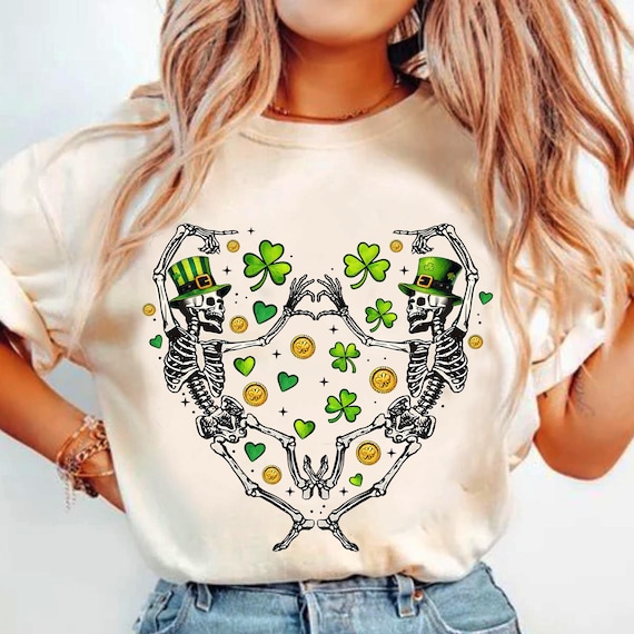 St Patrick's Day Png Download, Dancing Skeleton Png, St Patrick's Skeleton png, Funny St Patrick's Png, St Patrick's Shirt Png, Trendy png