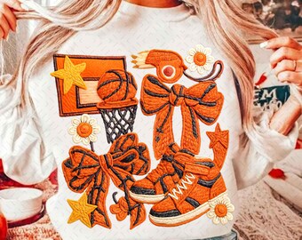 Game Day Basketball PNG, faux yarn basketball Png, Crochet basketball png, Game day Shirt design, basketball season png, basketball mom png
