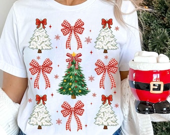 Coquette christmas png, Retro christmas png, Tis The Season png,Preppy Christmas Png, Checkered Red Plaid Png, Christmas Tree , Faux Glitter