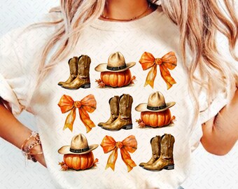 Howdy Pumpkin png, Western Herbst png, Herbst png, Herbst Coquette Bow PNG, Herbst Vibes png, Western png, Country Herbst png, Cowgirl png, png design