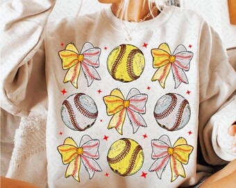 Baseball Softball Bow Png, Baseball Png Sublimation, Retro Sports Png, Coquette Baseball Shirt Design,Mama Png,Softball Baseball Sublimation