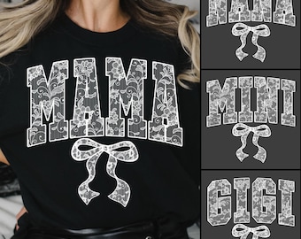 Lace Mama Png, Mama png, Floral Mama Png, Floral Chinoiserie Png, Mothers Day Coquette Png, Mama Mini Varsity Png file, Mama Png fils