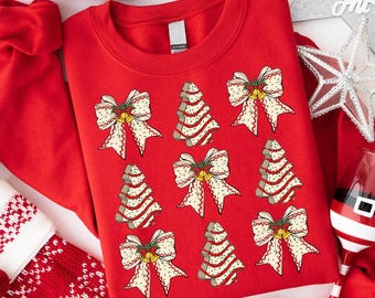 Coquette Christmas Tree Cake Png, Christmas Bow Png, Christmas Tree Png, Retro Holiday Png, Merry Christmas Png, Girly Christmas Png