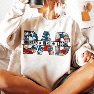 Vintage American Dad PNG, 4th of July Dad Stars Png, Husband Hero Legend Png, Father&#39;s Day Png Retro American Independence, Gift for Dad