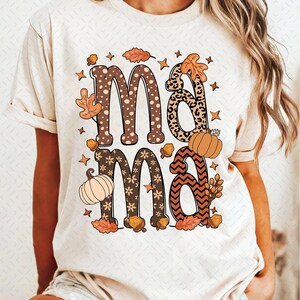 Autumn Pumpkin Png, Fall Mama Png, Retro Fall Png, Fall Doodle Letters, Fall Vibes Png, Pumpkin Spice Png Digital Download Sublimation