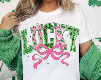 Lucky Png, Brushstroke Shamrock Kokietka Png, Patrick Png, Retro Patrick Png, Retro Kokietka Dzień Świętego Patryka PNG, Lucky Shamrock PNG