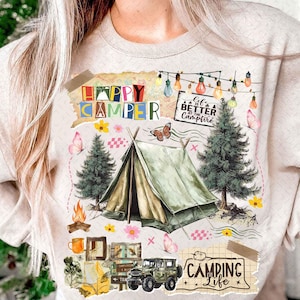 Camping PNG, Retro Summer PNG, Family Adventure, Sublimation Design, Patchwork, Outdoors, Camping Shirt Design, Vintage Camping