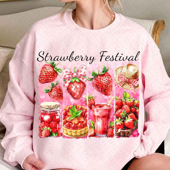 Strawberry Festival Summer Png, Cherry Strawberry Sublimation png, Strawberry Shirt Design, Cute Summer Png, Summer Fruit, Strawberry Lover