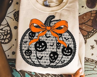 Black lace pumpkin coquette PNG, Halloween Pumpkin fall png, pumpkin season png, Halloween png, lace pumpkin png, Pumpkin Cherries png Girly