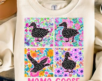 Mamá ganso retro (Png), ganso moderno (Png), lazo de ganso coqueto (Png), mamá floral (Png), amante de los gansos (Png), mamá preppy (Png), regalo para el Día de la Madre