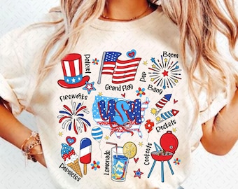Coquette preppy USA Png, 4 juillet Png, Preppy America Png, rétro USA Png, Girly Memorial Day PNG, Amérique Png, conception de chemise fille américaine