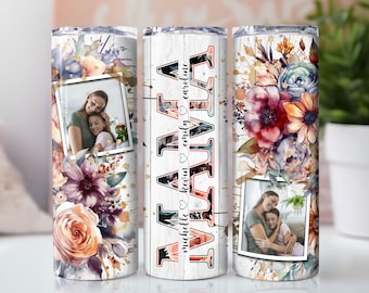 MAMA Photo Tumbler Wrap, Mother's Day Tumbler,Add Your Text Tumbler,Seamless Mom Tumbler,Picture Tumbler,Sublimation Design,Skinny 20oz Wrap