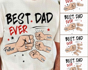 Fist Bump Father's Day Bundle Png, Best Dad Ever Fist Bump Png, Hunter Dad Png, Retro Dad Png, Add Name Toddler Kid, Digital Download