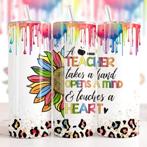 Teacher Skinny Tumbler Wrap PNG 20 Oz, Teacher Tumbler Sublimation, Straight, PNG 300DPI - Instant Digital Download, Teacher Appreciation