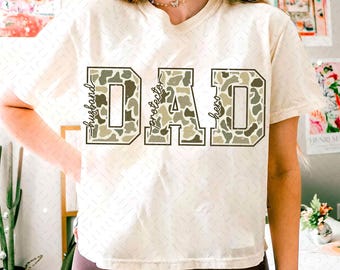 Retro Dad Husband Protector Hero Png, Camouflage Hunting Shirt Png, Best Dad Ever Png, Army Dad Png, Camo Dad Png, Father's Day Gift