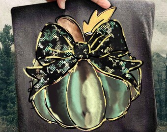 Paquete PNG de calabaza con camuflaje estilo occidental, lazo coquette desgastado con aires otoñales de camuflaje retro, diseño de calabaza con camuflaje PNG, temporada acogedora de camuflaje