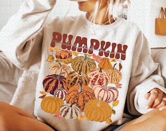 Saison des citrouilles rétro png, png d'automne, chemise de sublimation de citrouille d'automne png, png de citrouille, png d'action de grâces, png d'automne, citrouilles, bohème png