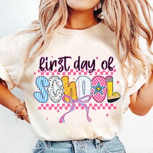 Coquette First Day Of School Png, Back To School Png, Teacher PNG, Preppy Back To School Png, School Png, First Day Of School Shirt Png