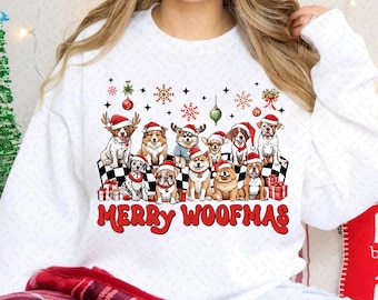 Dog mama PNG,dog christmas png,merry woofmas png,png for christmas,christmas svg png,christmas png design,dog lover png,dog mom png,dog png
