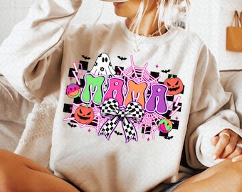Halloween PNG, Spooky Season Png, Halloween Checkered PNG, Spooky Mama PNG, Spooky Vibes Png, Halloween Mama Coquette Sublimation Png