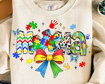 Autism Coquette Mama Png, Autism Bow Png, Autism PNG, Autism Mom Gift PNG, Autism Awareness Png, Special Education, Neurodiversity Png