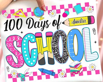 100 Days of School Coquette Png, 100 Days of School PNG, Teacher 100 Days, 100 Days Png, Digital Download