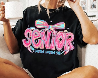 Coquette Senior 2026 Png, Preppy Senior Shirt Design, Class of 2026 Png, Senior Mom Png, Pink Girly Graduation High School Sublimation