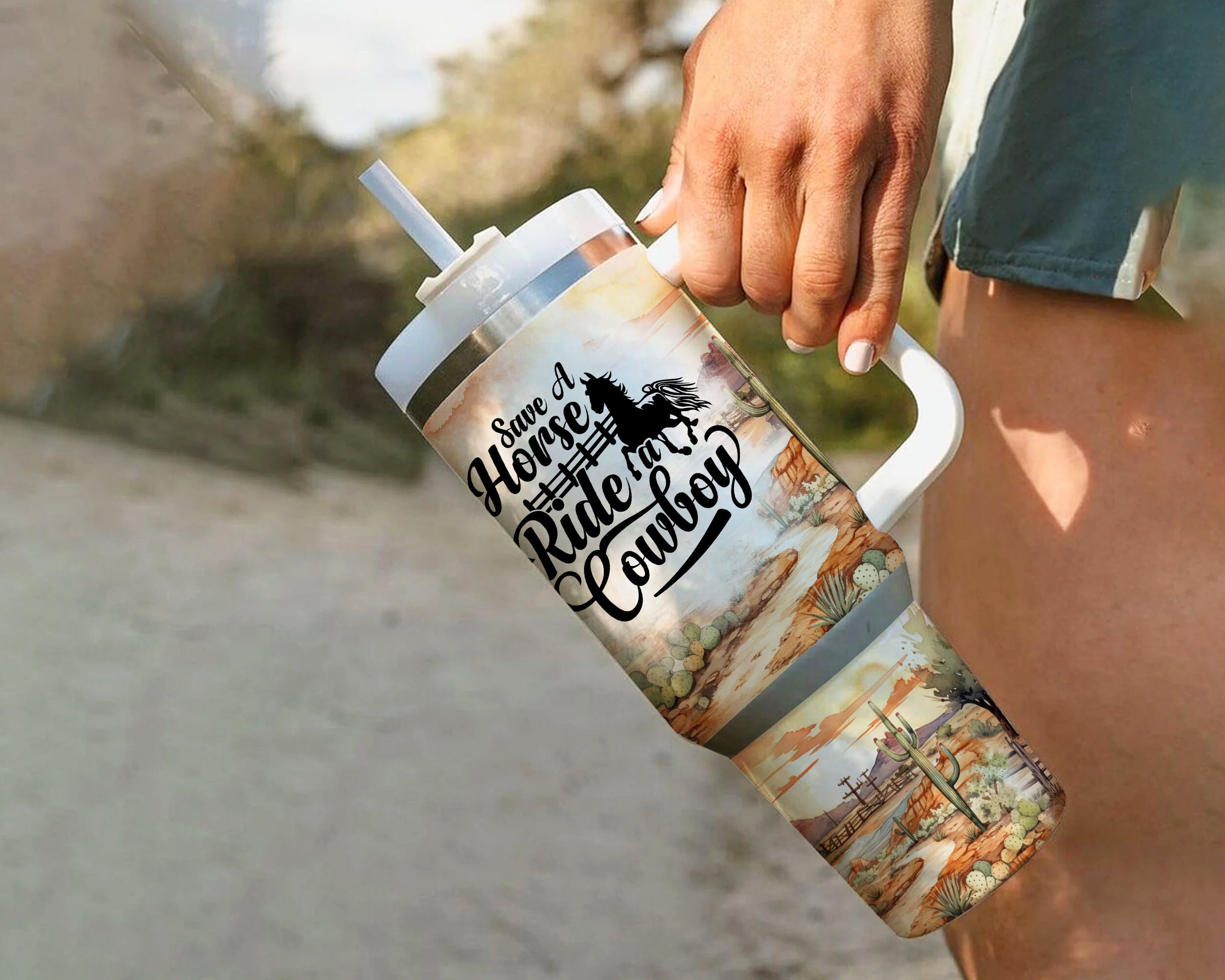 40oz Western Country Tumbler Wrap, Sublimation Design Templates, 40oz ...