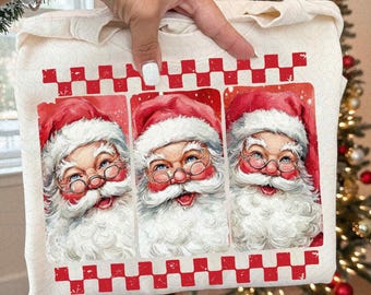 Retro Santa Png, Preppy Brushstroke Christmas Santa PNG, Vintage Santa Claus PNG, Merry Christmas Png, Digital File, Christmas png designs