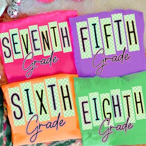 Preppy Back to School Ditsy Floral Bundle PNG, Teacher First Day of School Daisy Floral Png, Girly Back to School 5th 6th 7th 8th Grade