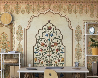 Ethnic India Wallpaper for Home Decor | Inspired by Artistic Indian Royal Past