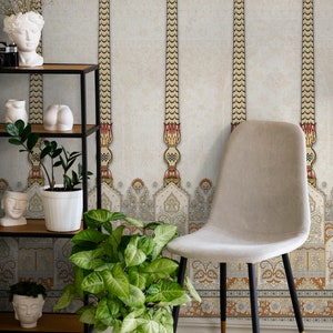 Indian Column Wallpaper - Luxury Pillar Art, A Timeless Artistic Wallposter for Indian Home Decor