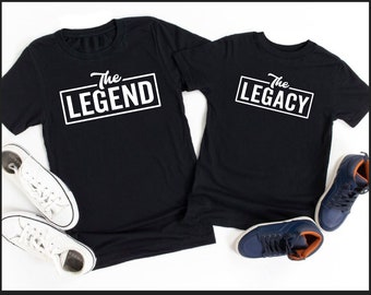 Passende Papa und Baby Legende Leggin Shirts svg, Passende Papa und Sohn Shirts, Vater Sohn Passende Shirts, Erstes Vatertagsgeschenk für Papa Png