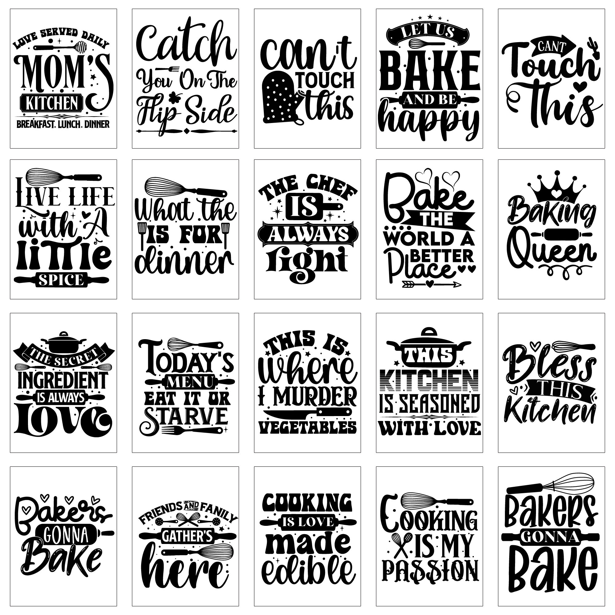 The Ultimate Kitchen SVG Bundle, Cooking Quote Svg Png, Mega Kitchen