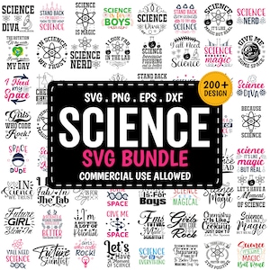 El paquete SVG de ciencia definitivo, cita científica svg, profesor de ciencias png svg, amante de la ciencia SVG, archivos digitales de química svg png Cricut