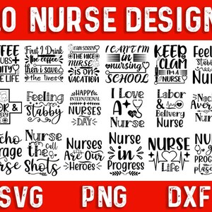 Krankenschwester SVG Bundle, Krankenschwester Zitate SVG, Krankenschwester Sprüche, Krankenschwester Herz, Krankenschwester Leben, Krankenschwester Cut Files, Schnittdateien für Cricut, Krankenschwester Silhouette