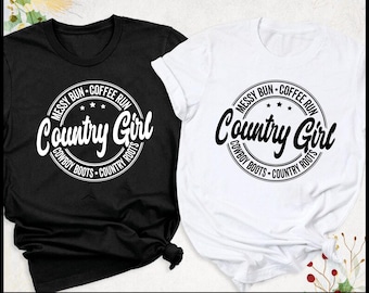 Country Girl Svg, Country Svg, Cowgirl Svg, Southern Girl Svg, Small Town Girl Svg, Country Music Svg  Printable Cricut Silhouette Cut Files